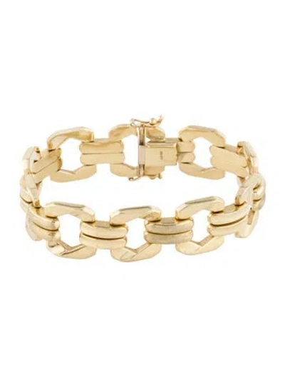Pre-owned Bracelet 14k Link , 6.5" In Multi