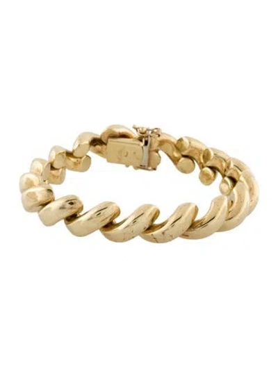 Pre-owned Bracelet 14k Link , 6.75" In Multi
