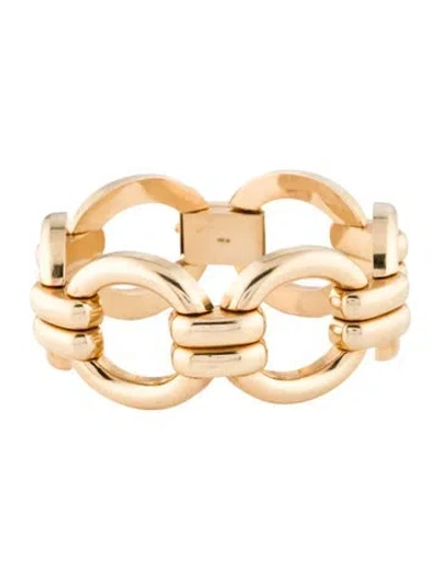 Pre-owned Bracelet 14k Link , 6.75" In Multi