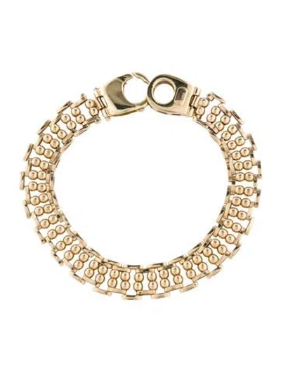 Pre-owned Bracelet 14k Link , 6.75" In Multi