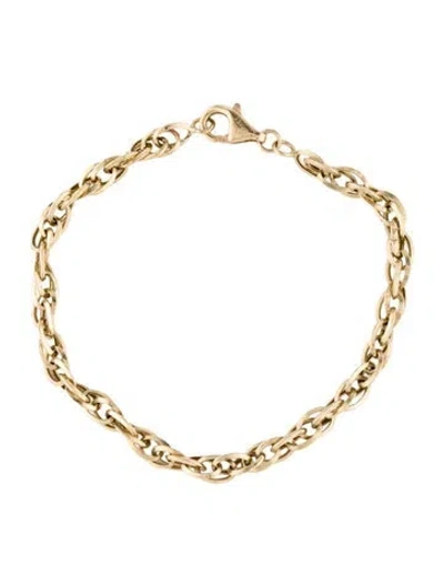 Pre-owned Bracelet 14k Link , 6.75" In Multi