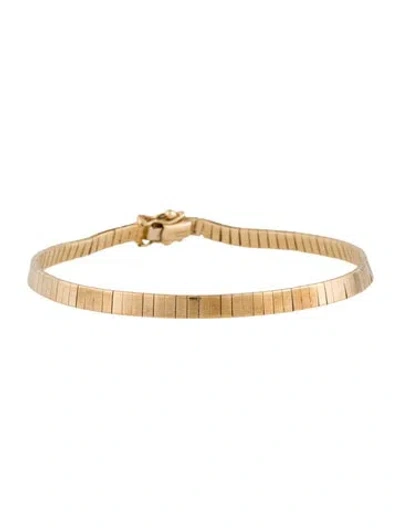 Pre-owned Bracelet 14k Link , 7" In Multi