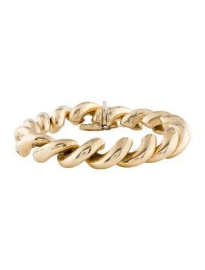 Pre-owned Bracelet 14k Link , 7" In Multi
