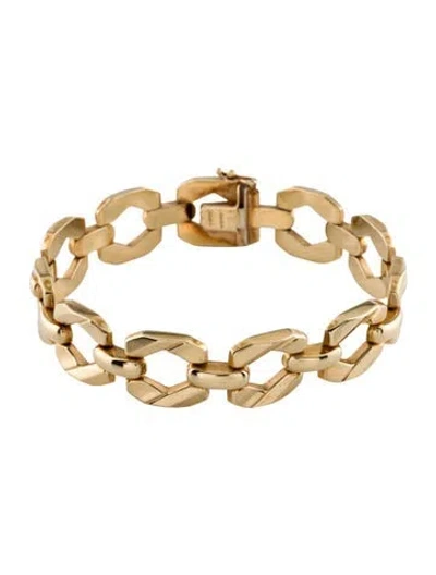 Pre-owned Bracelet 14k Link , 7" In Multi