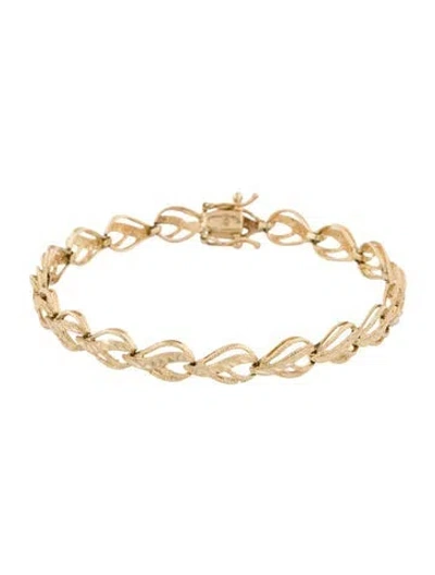 Pre-owned Bracelet 14k Link , 7" In Multi