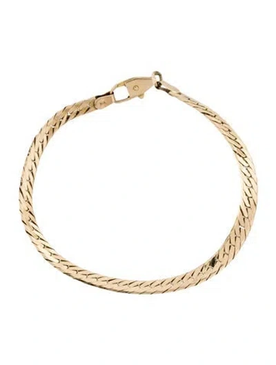 Pre-owned Bracelet 14k Link , 7" In Multi