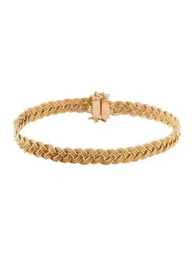 Pre-owned Bracelet 14k Link , 7" In Multi