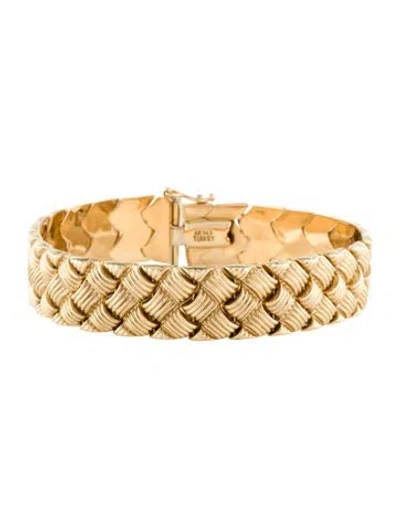 Pre-owned Bracelet 14k Link , 7" In Multi