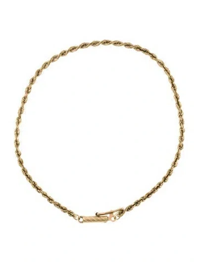 Pre-owned Bracelet 14k Link , 7" In Multi