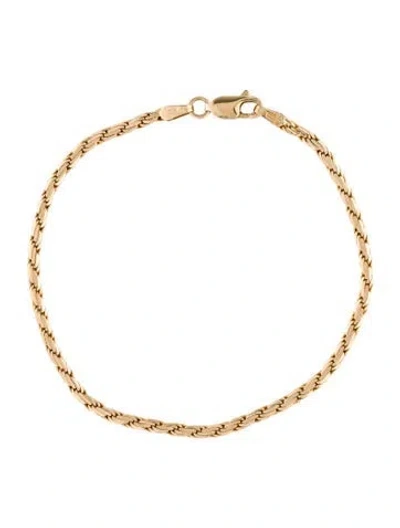 Pre-owned Bracelet 14k Link , 7" In Multi