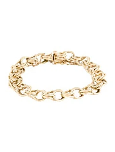 Pre-owned Bracelet 14k Link , 7" In Multi