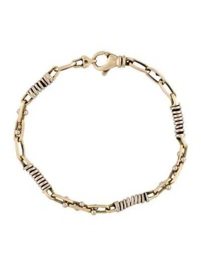Pre-owned Bracelet 14k Link , 7.25" In Multi