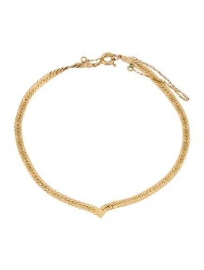 Pre-owned Bracelet 14k Link , 7.25" In Multi