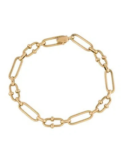 Pre-owned Bracelet 14k Link , 7.25" In Multi