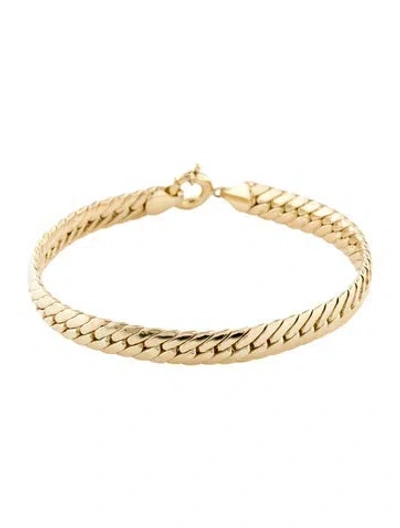 Pre-owned Bracelet 14k Link , 7.25" In Multi