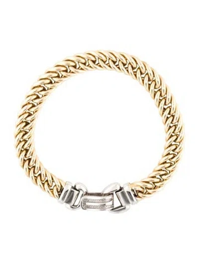 Pre-owned Bracelet 14k Link , 7.5" In Multi
