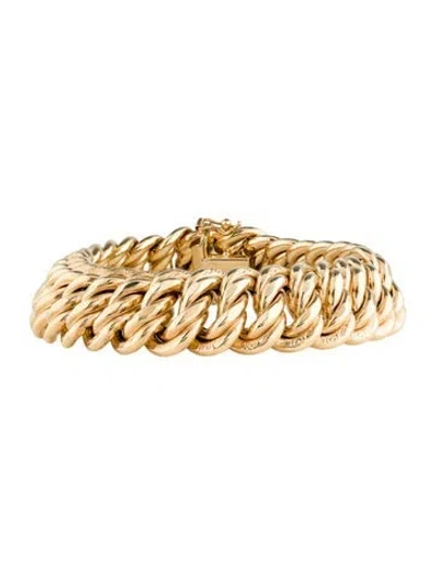 Pre-owned Bracelet 14k Link , 7.5" In Multi