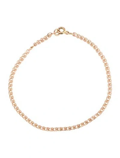 Pre-owned Bracelet 14k Link , 7.5" In Multi
