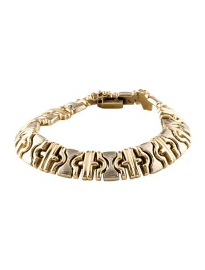 Pre-owned Bracelet 14k Link , 7.5" In Multi