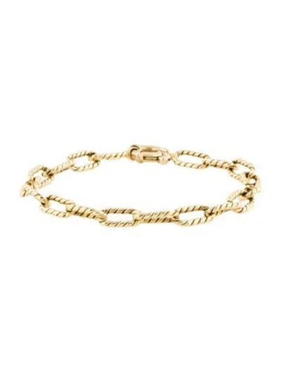Pre-owned Bracelet 14k Link , 7.5" In Multi