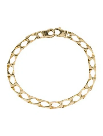 Pre-owned Bracelet 14k Link , 7.75" In Multi