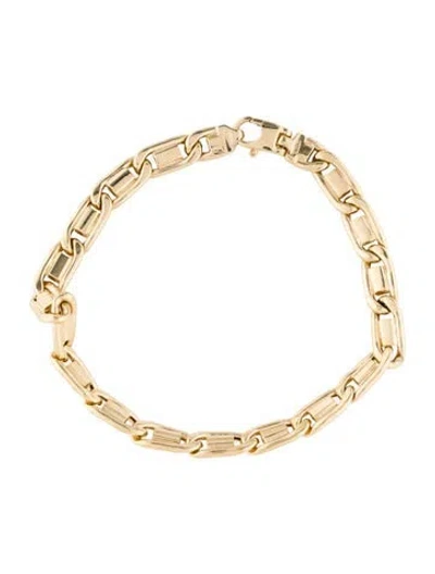 Pre-owned Bracelet 14k Link , 8.5" In Multi