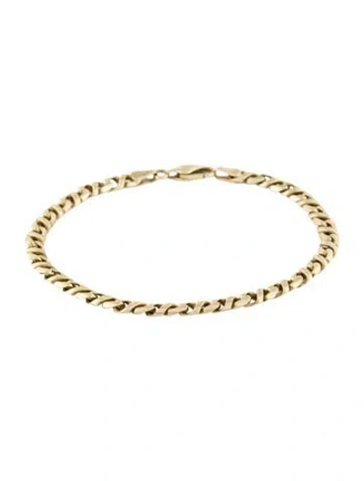 Pre-owned Bracelet 14k Link , 8.75" In Multi