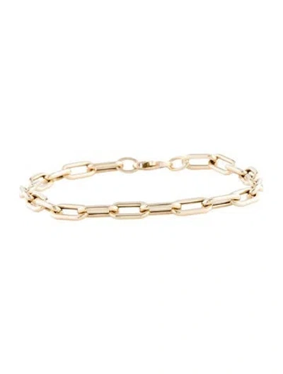 Pre-owned Bracelet 14k Link  W/ Tags, 6.75" In Multi