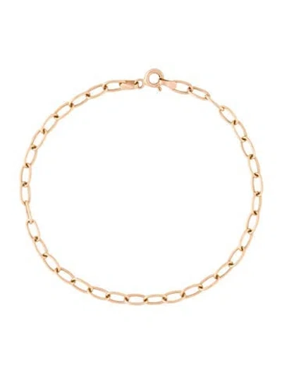 Pre-owned Bracelet 14k Link Chain , 7" In Multi
