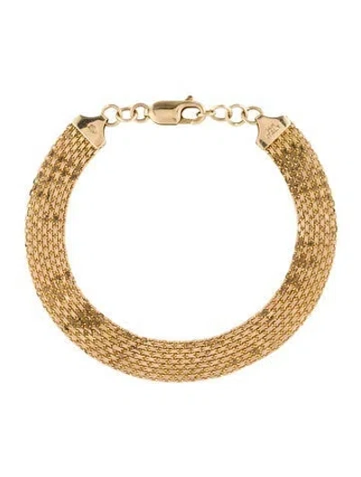 Pre-owned Bracelet 14k Mesh , 7.5" In Multi