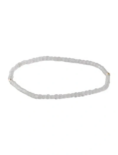 Pre-owned Bracelet 14k Moonstone & Moonstone Labradorite Bead , 6.5" In Multi