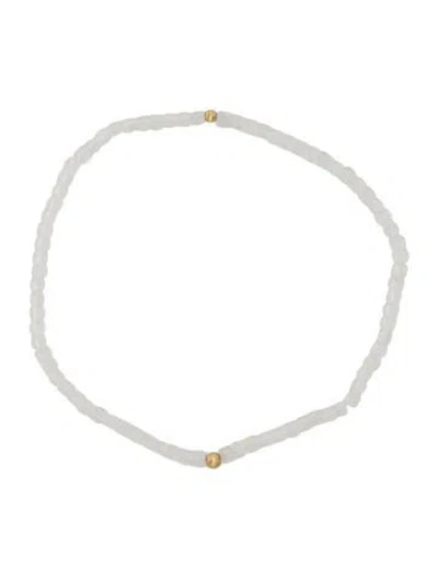 Pre-owned Bracelet 14k Moonstone Labradorite Bead , 6.25" In Multi