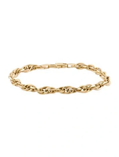 Pre-owned Bracelet 14k Multi Link Chain , 6.5"