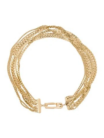 Pre-owned Bracelet 14k Multistrand Chain , 6.75"