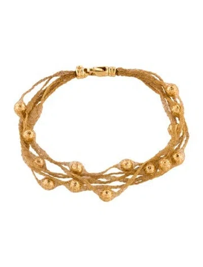 Pre-owned Bracelet 14k Multistrand Mesh , 7"