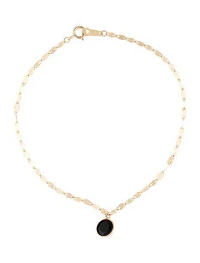 Pre-owned Bracelet 14k Onyx Charm , 6.75" In Multi