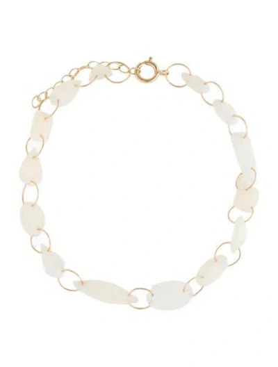 Pre-owned Bracelet 14k Opal Bead , 8" In Multi