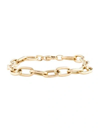 Pre-owned Bracelet 14k Oval Link , 6.25" In Multi