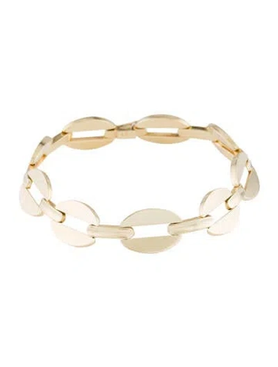 Pre-owned Bracelet 14k Oval Link , 7.25" In Multi