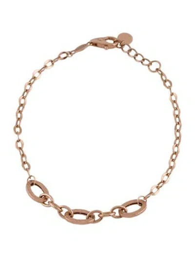 Pre-owned Bracelet 14k Oval Station , 7" In Multi