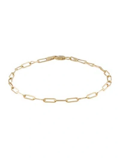 Pre-owned Bracelet 14k Paperclip Chain , 6.75" In Multi