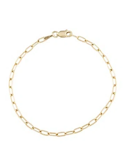 Pre-owned Bracelet 14k Paperclip Link , 6.5" In Multi
