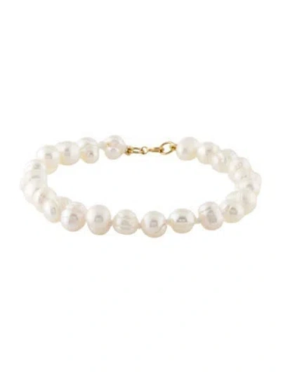 Pre-owned Bracelet 14k Pearl Strand , 6.75" In Multi