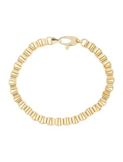 Pre-owned Bracelet 14k Polished Link, 6.5" In Multi