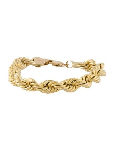 Pre-owned Bracelet 14k Rope Chain , 6" In Multi
