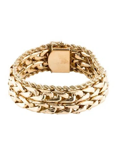 Pre-owned Bracelet 14k Rope Chain Link , 6.75" In Multi