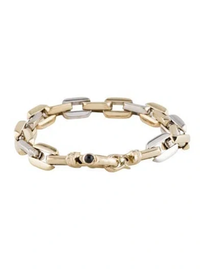 Pre-owned Bracelet 14k Sapphire Link , 6.75" In Multi