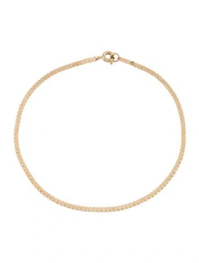 Pre-owned Bracelet 14k Serpentine Chain Link , 8" In Multi