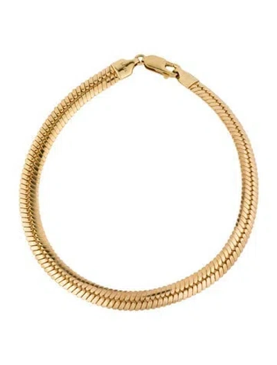 Pre-owned Bracelet 14k Snake Chain , 8" In Multi