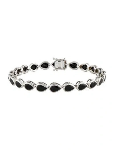 Pre-owned Bracelet 14k Spinel & Tourmaline Link , 6.5" In Multi
